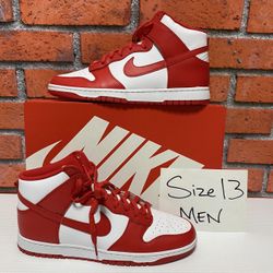 Nike Dunk High ‘Championship White Red’ Size 13 