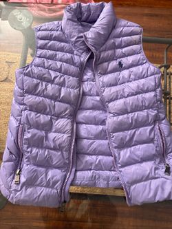 Polo Ralph Lauren Puffer Vest Purple, size 8