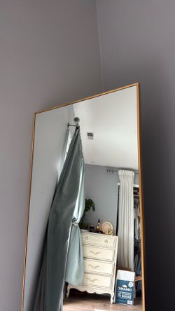Heavy gold trim mirror