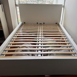 White Ikea Malm Bed Frame (Full)