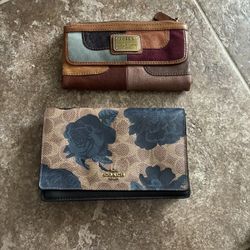 Fossil And Coach Wallets