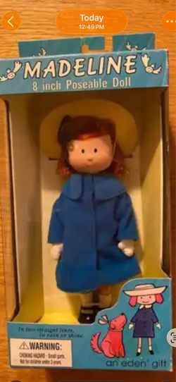 Brand New Vintage Collectible Eden Madeline 8 inch Poseable Doll