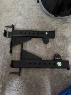 Squat rack spotter arms