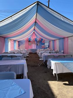 Tent draping