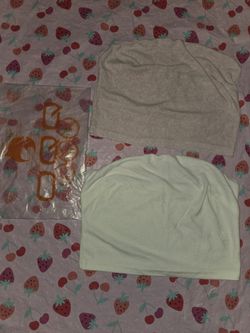 OQQ 2 Pack Tube Top Cropped  Size XL