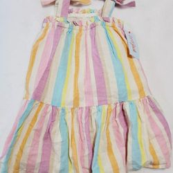 Cat & Jack Rainbow Sleeve Dress 2T For Girls