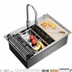 Brand New Luxury Stainless Steel Kitchen Sink With Faucet For $140