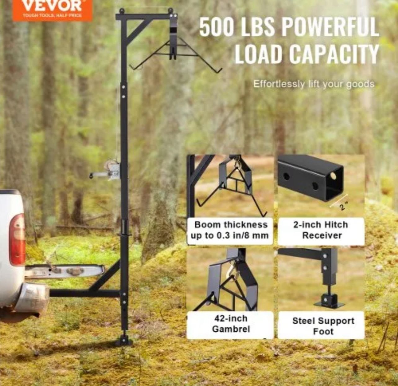 Hitch Mounted Deer Hoist