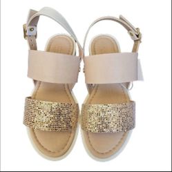 Giulia Palai Glitter Platform Sandals 7C