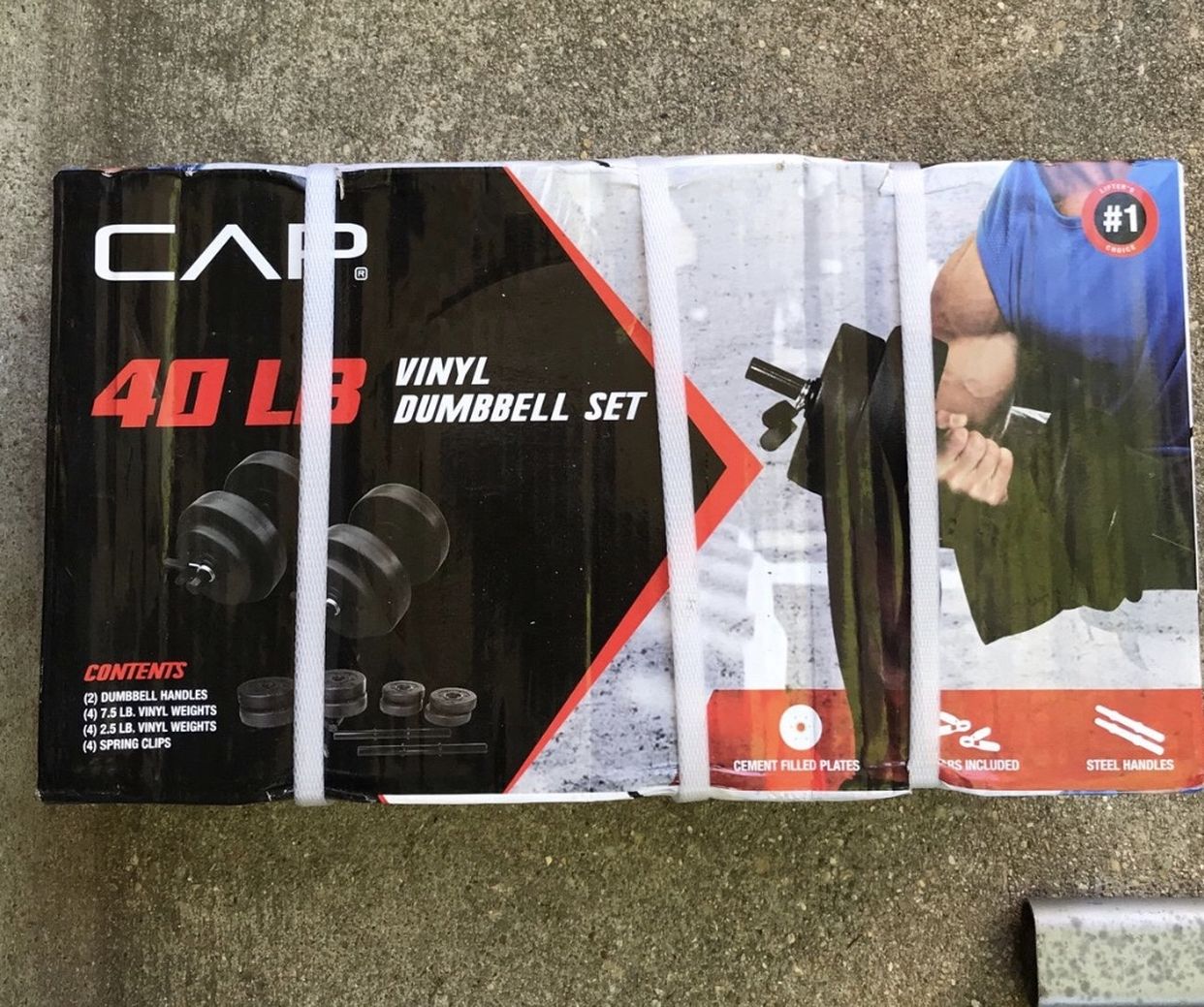 40lbs Vinyl Dumbbell Set. BRAND NEW