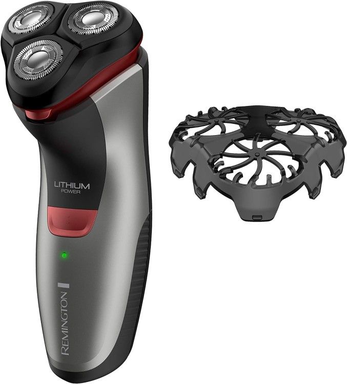 Remington, R4000 Series Electric Rotary Shaver Fully Washable BlackRed PR13401, Black, 1 Count