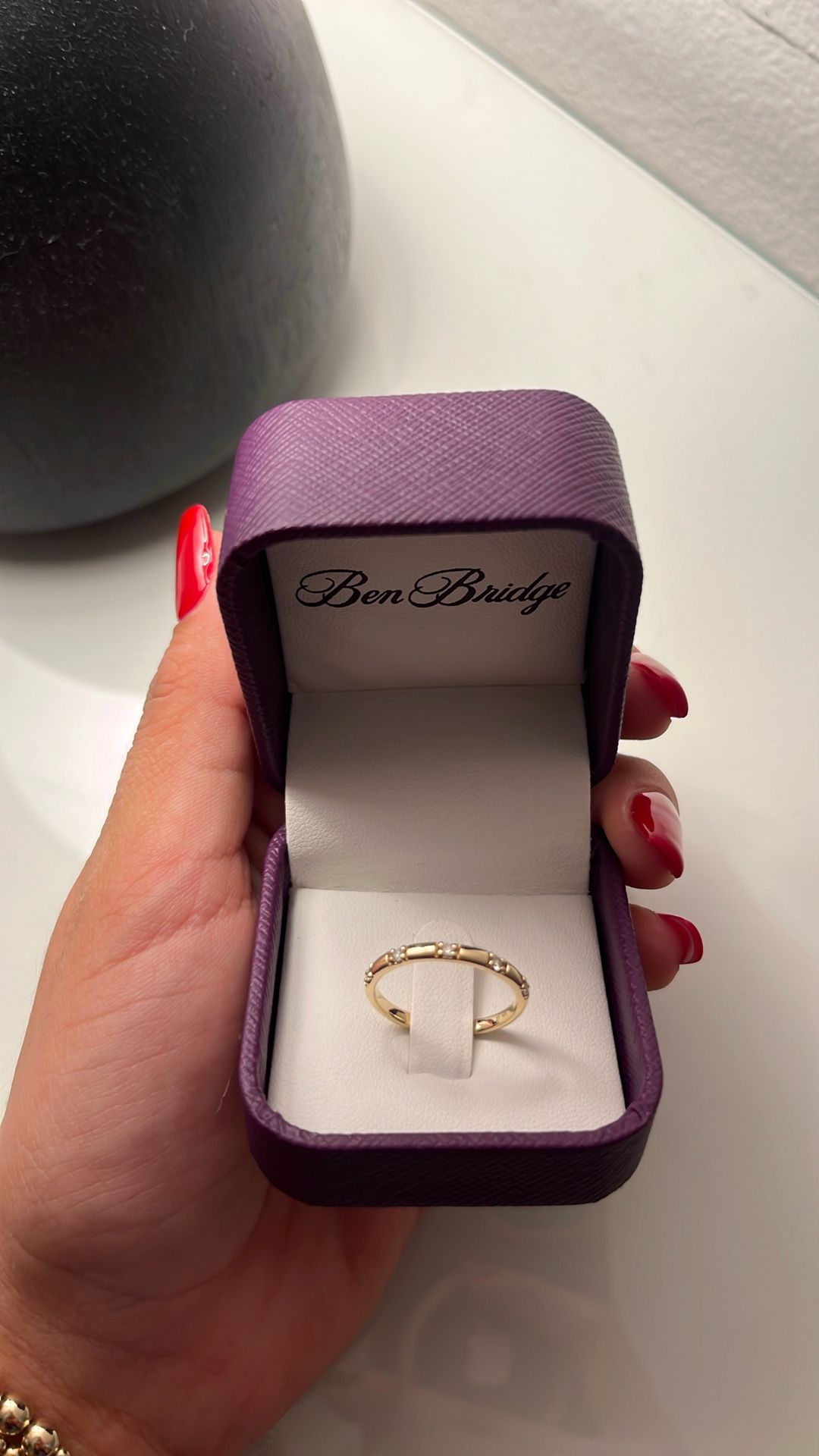 Stackable Round Diamond Band 14k Gold Ben Bridge Ring