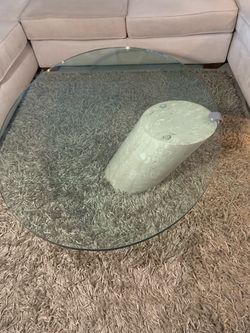 Glass & Marble Coffee Table