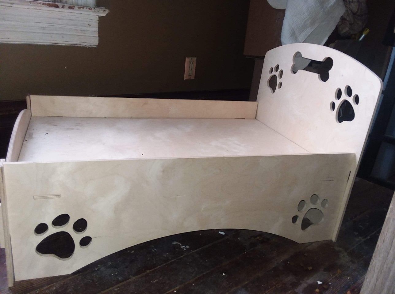 Custom made large dog bed