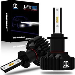 New! H3 LED Headlight Bulbs Conversion Kit 300% Brighter 40W High Low Beam Fog Light Halogen Replacement CSP Y19 Chips 6500K Xenon White Bright Light 