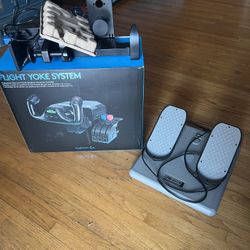 Logitech Flight Yoke System with Rudder Pedals
