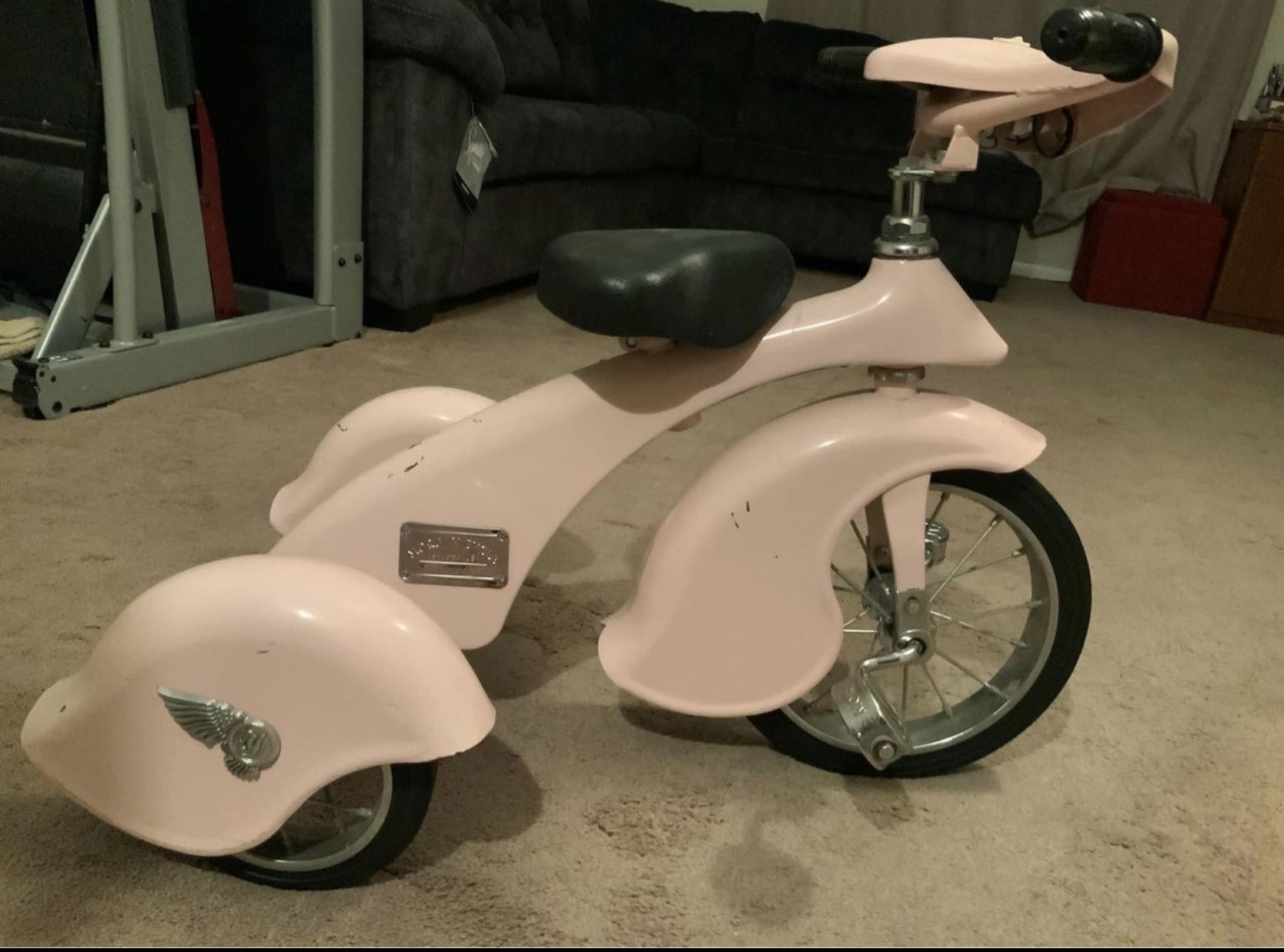 Vintage Morgan pPink Tricycle At Great Condition 