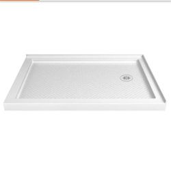 Bath Savings

DreamLine
SlimLine 54 in. x 36 in. Double Threshold Shower Pan Base in White with Right Drain