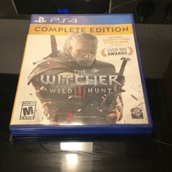 PS4 Sony PlayStation The Witcher Wild Hunt Video Game