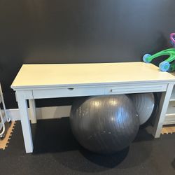 Cream Pottery Barn Teen Desk