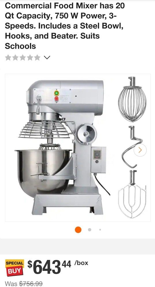 20 Qt. Commercial Stand Mixer