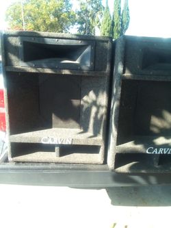 2 Carvin 15 speakers