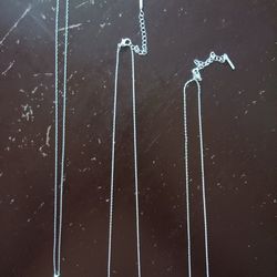 Pure Silver Chains With Charms