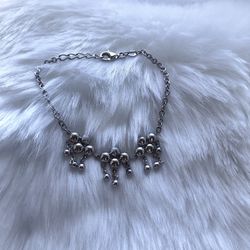 925 Sterling Silver bead drop Bracelet