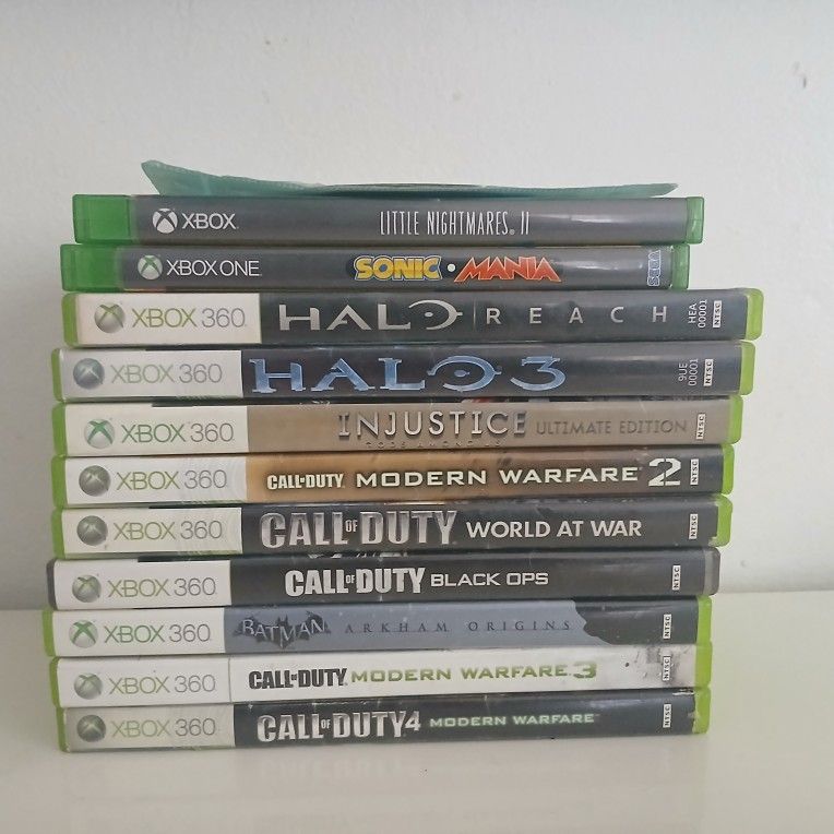 10 Xbox 360 Games And 2 Xbox One Games