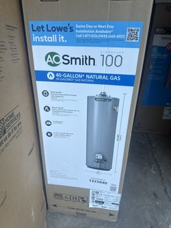AO Smith 40 Gallon New Water Heater Rheem 40 Gallon Water Heater 