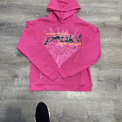 Sp5der Pink Hoodie 