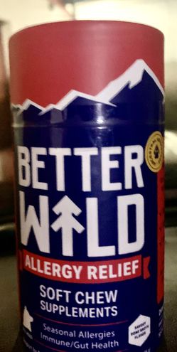 Better Wild Dog Allergy & Itch Relief Supplement | Skin & Coat Support for All Dogs. Veterinary approved. This is a wonderful product. I got it for m