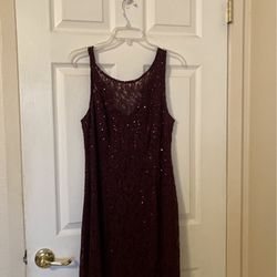 Prom Dress. Color Maroon  Size 16