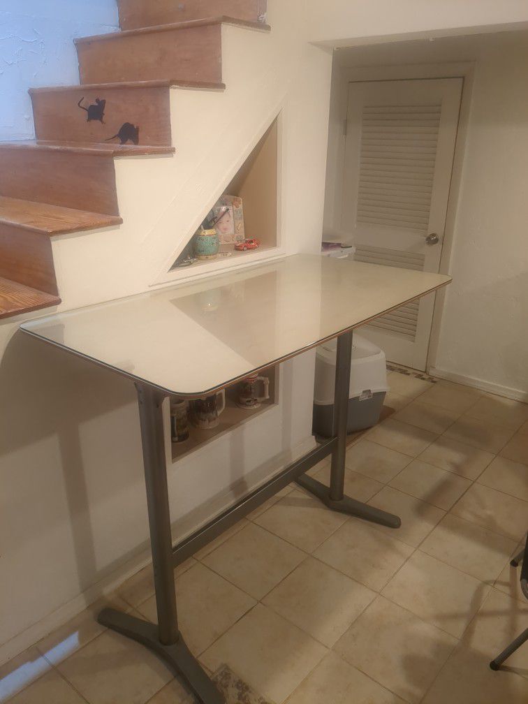 Ikea Bar Table With 4 Matching Chairs For Sale 