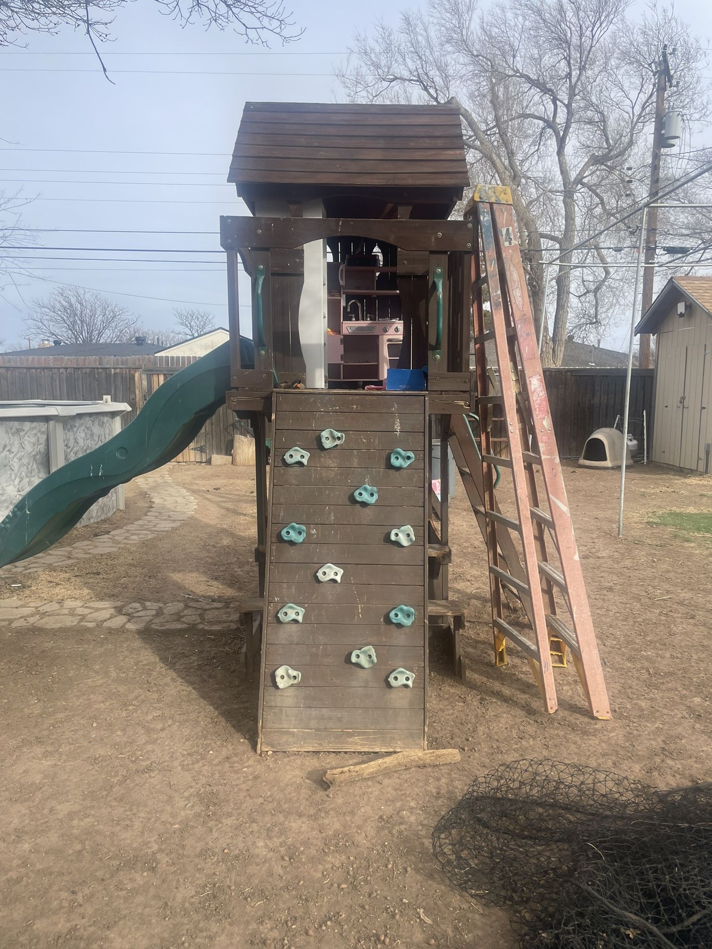 Backyard Swing Set And Club house for Sale in Amarillo, TX OfferUp