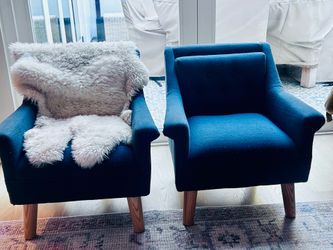 Lulu & Georgia McKenna Kids Chairs in Navy