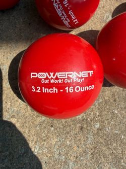 PowerNet 16 oz Weighted Baseball Training Balls (10) + Bag
