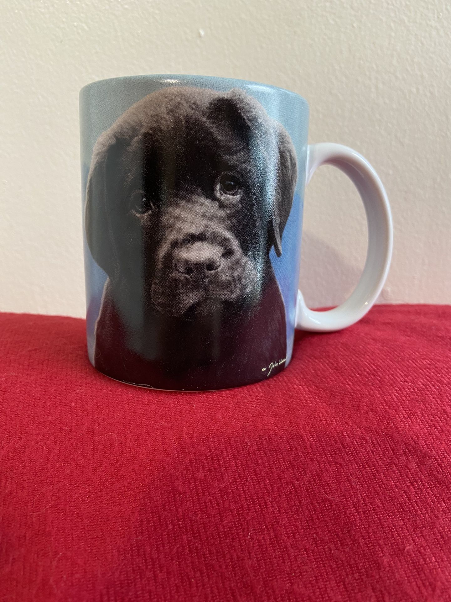 2004 Chocolate Lab on ceramic Mug by John Weiss Greenwich Workshop for Lang Co.