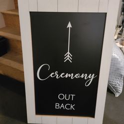 Wedding Ceremony Sign