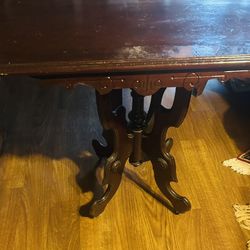 Antique Victorian Square Table  30 Inches Long 26 Wide 42 Tall 