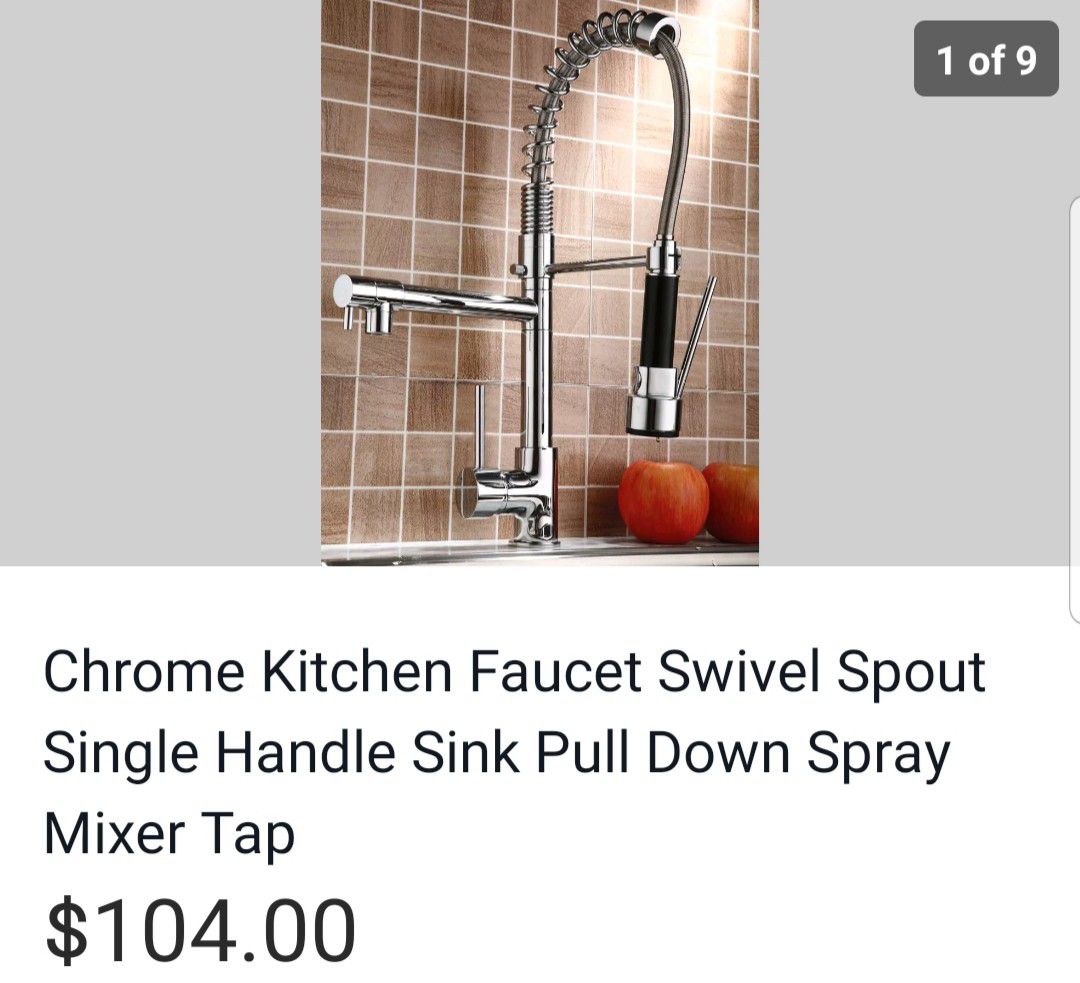 Chrome kitchen faucet brand new