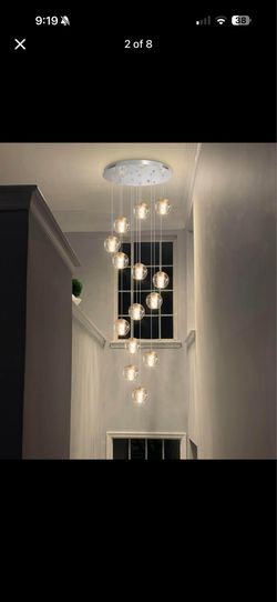 Modern bubble crystal chandelier