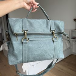 Italian Leather Backpack Purse satchel 