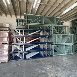 12’ Uprights Tear Drop Industrial Shelving Pallet Racks Warehouse Racking Forklifts 