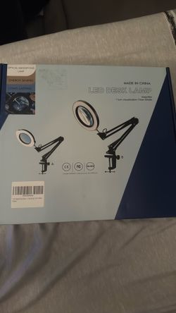 10X 15X Magnifying Glass with Light and Stand and Clamp, 2-in-1 Desk Book Magnifier for Reading 3 Color Modes Lighted Magnifying. Glass with Stand, Ad
