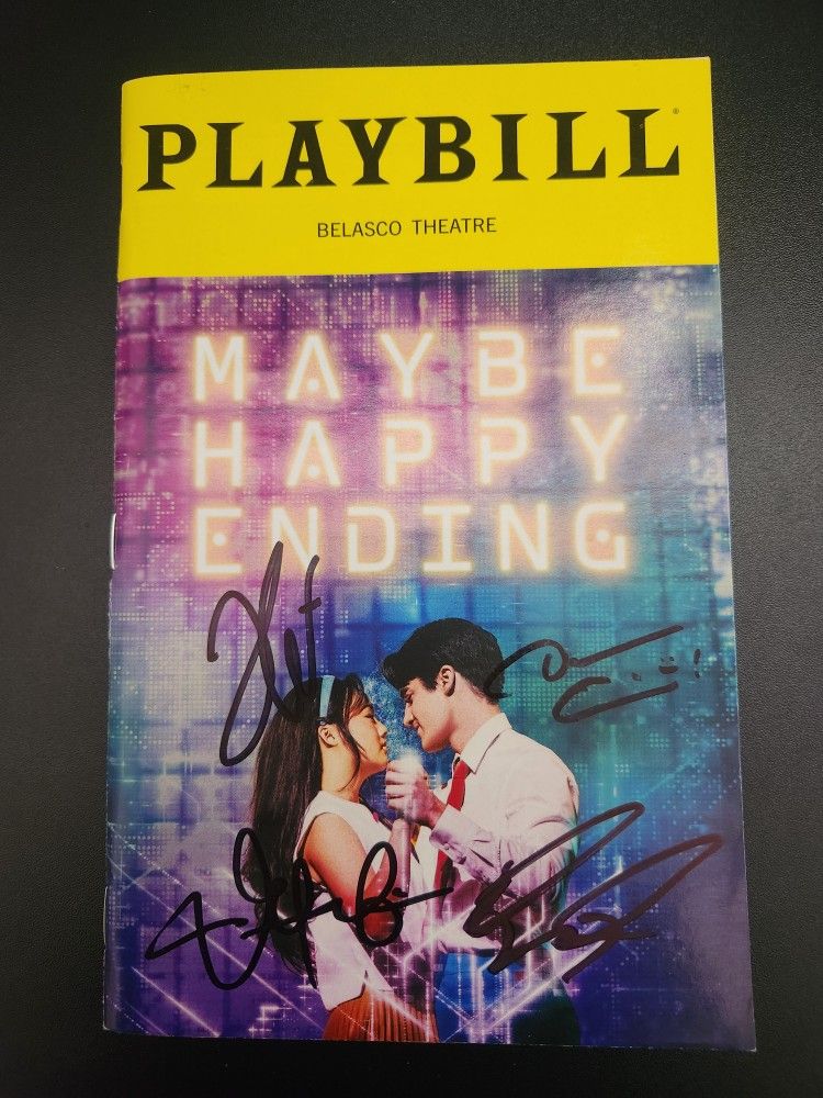 Maybe Happy Ending Signed Broadway Playbill 2025
