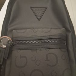 Men's Guess Side Bage Or Back Pack