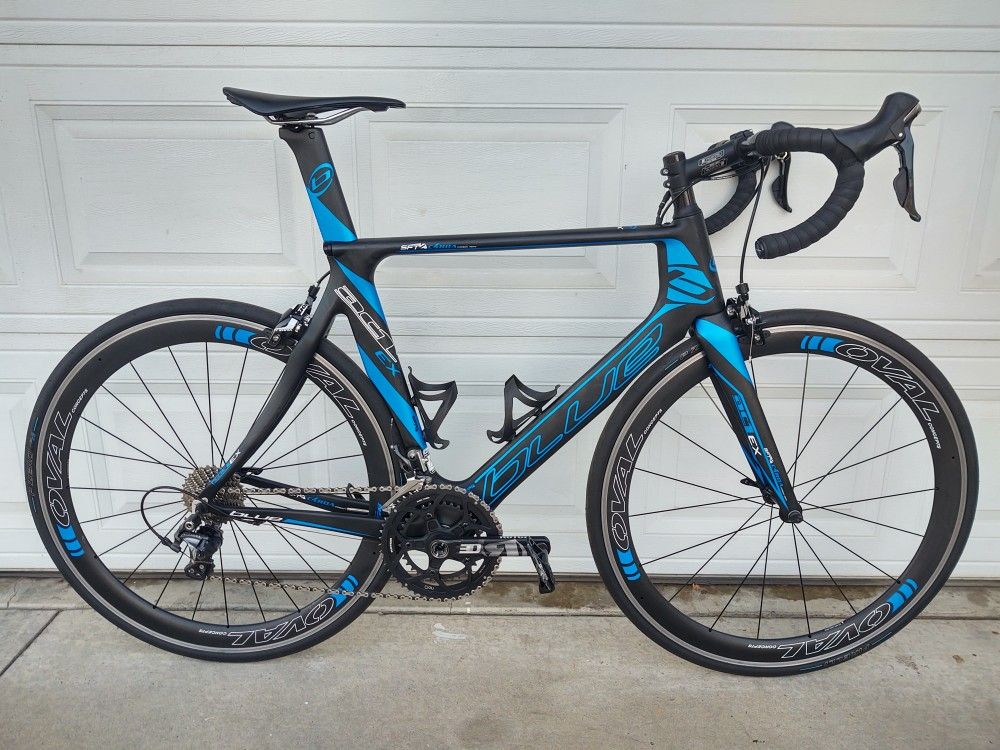 Blue AC1 Carbon Road Bike w/ Shimano Ultegra, Rotor, Vision, Oval Components