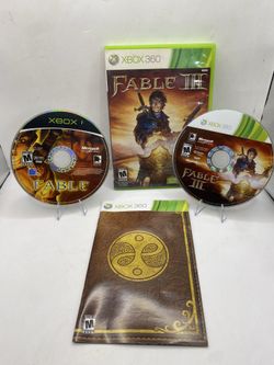 Xbox 360 Fable 1 & 3 Game Bundle WORKING