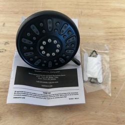 Glacier Bay Wall Mount 4-Spray Fixed Shower Head 1.8GPM 3.5in, Matte Black